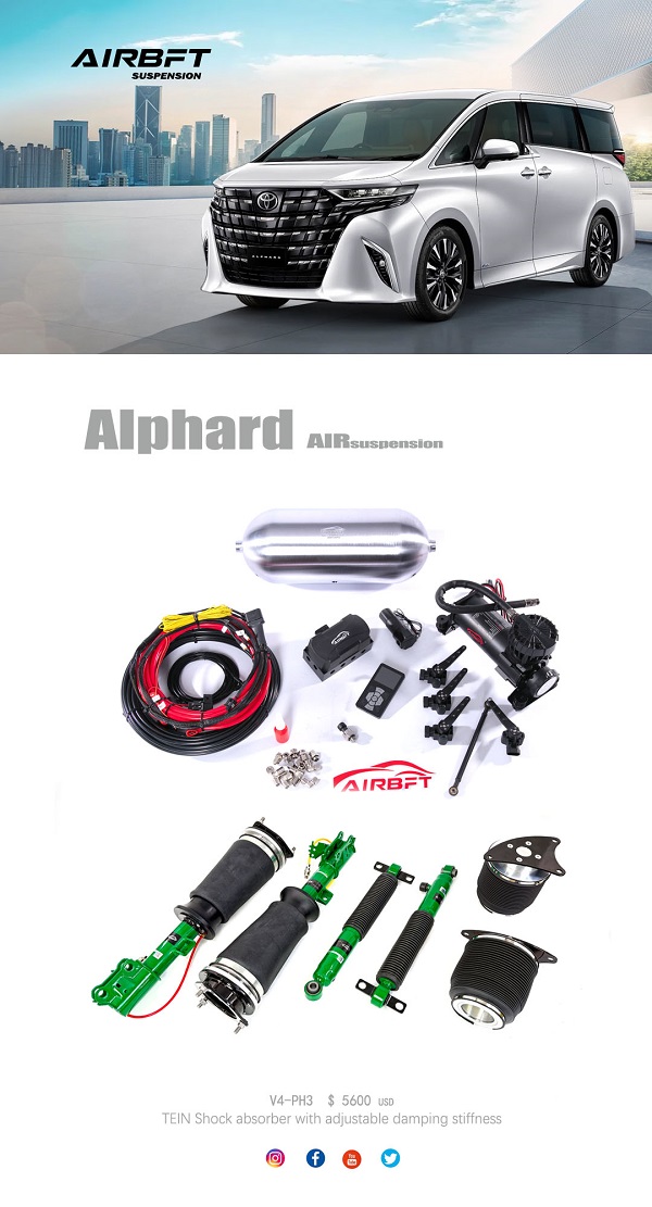 Toyota Alphard 40 Series Air Suspension Kit